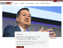 Tablet Screenshot of chicagobooth.edu